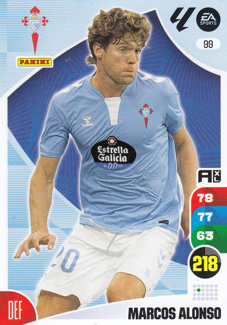 #99 Marcos Alonso (Celta Vigo) Panini Adrenalyn XL La Liga 2024-25