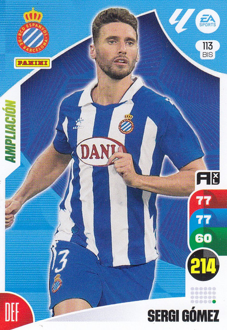 #113bis Sergi Gomez (RCD Espanyol) Panini Adrenalyn XL La Liga 2024-25