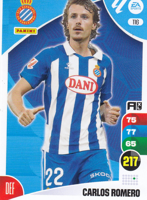 #116 Carlos Romero (RCD Espanyol) Panini Adrenalyn XL La Liga 2024-25 #116 Carlos Romero (RCD Espanyol) Panini Adrenalyn XL La Liga 2024-25