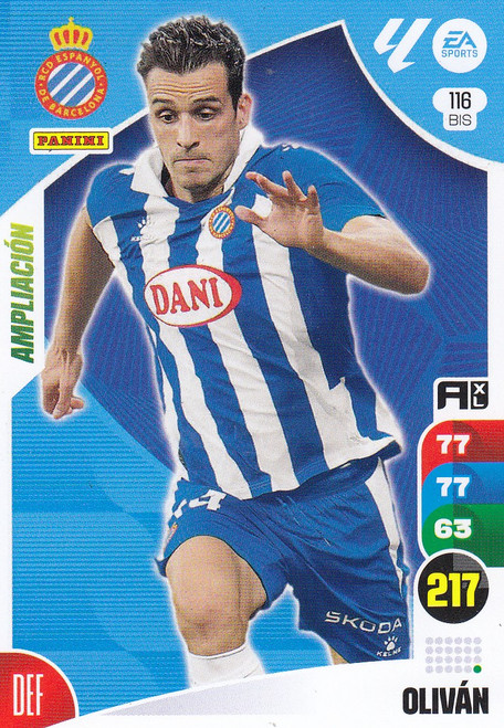 #116bis Olivan (RCD Espanyol) Panini Adrenalyn XL La Liga 2024-25 #116bis Olivan (RCD Espanyol) Panini Adrenalyn XL La Liga 2024-25