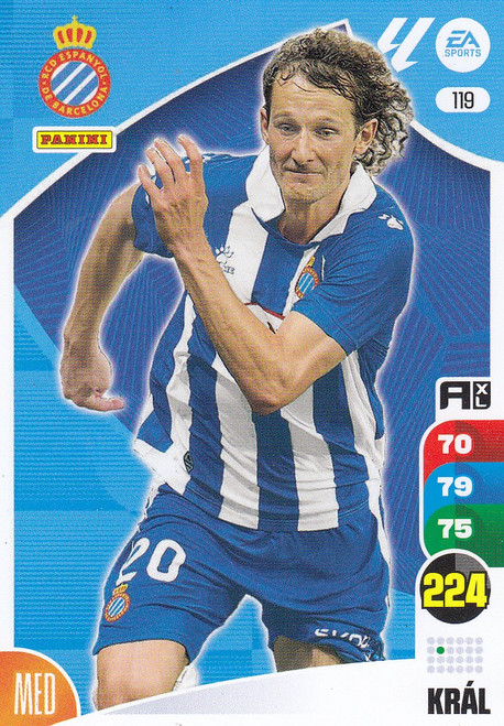 #119 Kral (RCD Espanyol) Panini Adrenalyn XL La Liga 2024-25 #119 Kral (RCD Espanyol) Panini Adrenalyn XL La Liga 2024-25