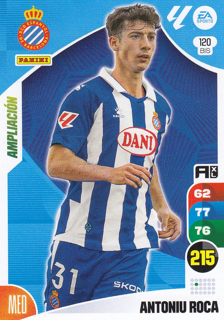 #120bis Antoniu Roca (RCD Espanyol) Panini Adrenalyn XL La Liga 2024-25 #120bis Antoniu Roca (RCD Espanyol) Panini Adrenalyn XL La Liga 2024-25