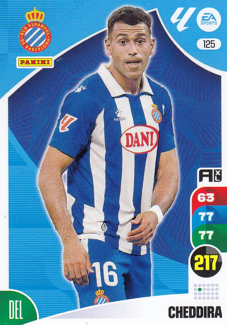 #125 Cheddira (RCD Espanyol) Panini Adrenalyn XL La Liga 2024-25