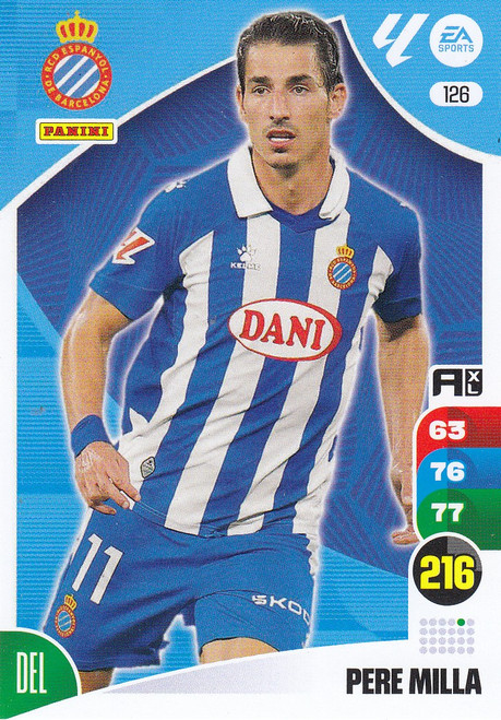 #126 Pere Milla (RCD Espanyol) Panini Adrenalyn XL La Liga 2024-25 #126 Pere Milla (RCD Espanyol) Panini Adrenalyn XL La Liga 2024-25