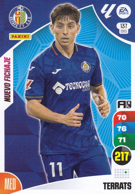 #137bis Terrats (Getafe CF) Panini Adrenalyn XL La Liga 2024-25