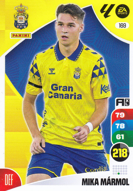 #169 Mika Marmol (UD Las Palmas) Panini Adrenalyn XL La Liga 2024-25
