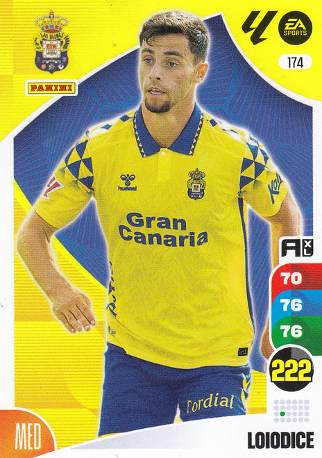 #174 Loiodice (UD Las Palmas) Panini Adrenalyn XL La Liga 2024-25 #174 Loiodice (UD Las Palmas) Panini Adrenalyn XL La Liga 2024-25