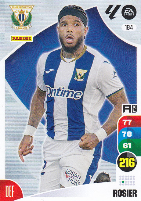 #184 Rosier (CD Leganes) Panini Adrenalyn XL La Liga 2024-25