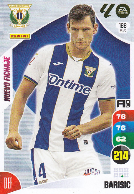 #188bis Barisic (CD Leganes) Panini Adrenalyn XL La Liga 2024-25