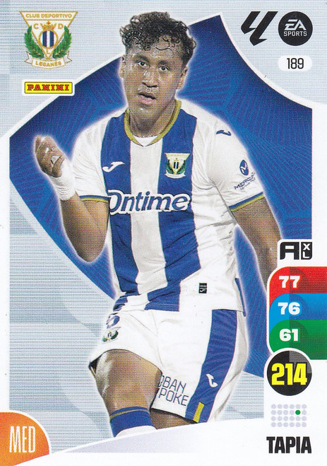 #189 Tapia (CD Leganes) Panini Adrenalyn XL La Liga 2024-25 #189 Tapia (CD Leganes) Panini Adrenalyn XL La Liga 2024-25