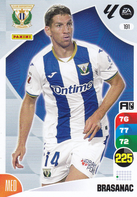 #191 Brasanac (CD Leganes) Panini Adrenalyn XL La Liga 2024-25 #191 Brasanac (CD Leganes) Panini Adrenalyn XL La Liga 2024-25