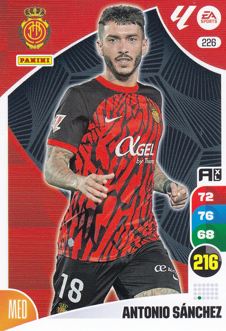 #226 Antonio Sanchez (RCD Mallorca) Panini Adrenalyn XL La Liga 2024-25 #226 Antonio Sanchez (RCD Mallorca) Panini Adrenalyn XL La Liga 2024-25