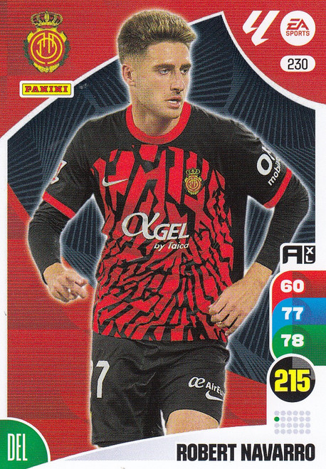 #230 Robert Navarro (RCD Mallorca) Panini Adrenalyn XL La Liga 2024-25
