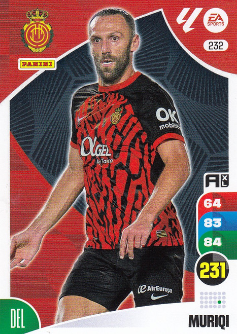 #232 Muriqi (RCD Mallorca) Panini Adrenalyn XL La Liga 2024-25 #232 Muriqi (RCD Mallorca) Panini Adrenalyn XL La Liga 2024-25
