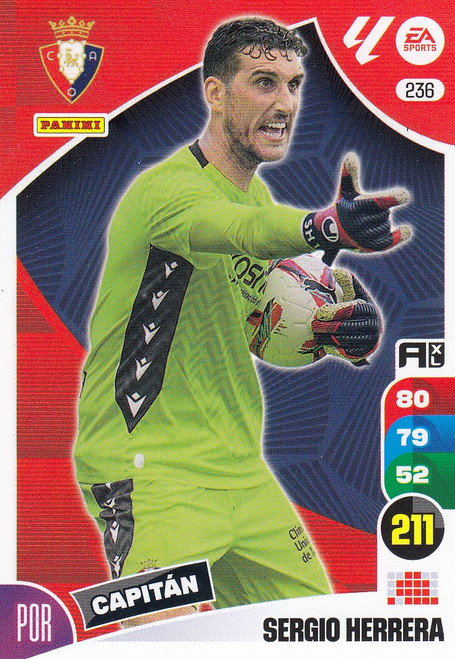 #236 Sergio Herrera (CA Osasuna) Panini Adrenalyn XL La Liga 2024-25