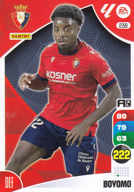 #239 Boyomo (CA Osasuna) Panini Adrenalyn XL La Liga 2024-25