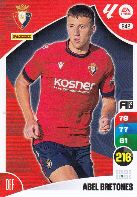 #242 Abel Bretones (CA Osasuna) Panini Adrenalyn XL La Liga 2024-25