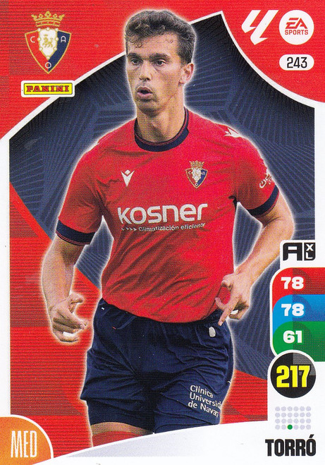 #243 Torro (CA Osasuna) Panini Adrenalyn XL La Liga 2024-25 #243 Torro (CA Osasuna) Panini Adrenalyn XL La Liga 2024-25