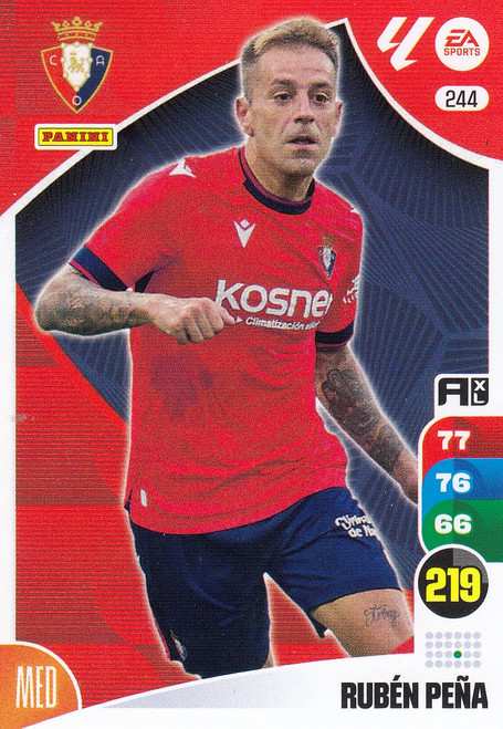 #244 Ruben Pena (CA Osasuna) Panini Adrenalyn XL La Liga 2024-25 #244 Ruben Pena (CA Osasuna) Panini Adrenalyn XL La Liga 2024-25