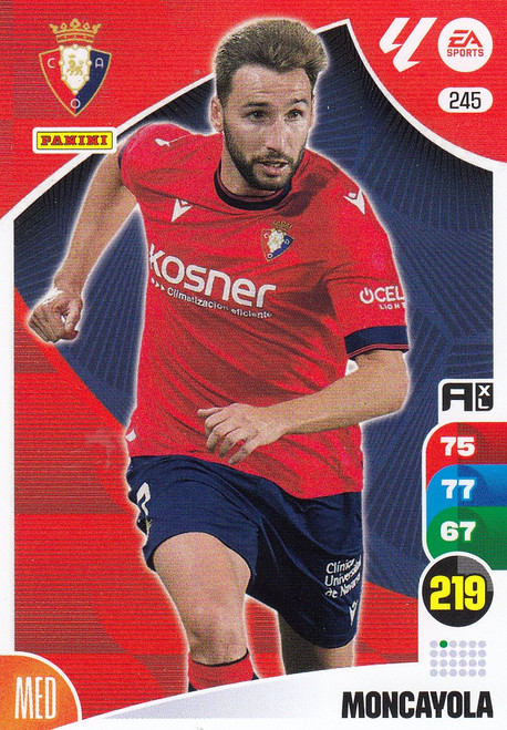 #245 Moncayola (CA Osasuna) Panini Adrenalyn XL La Liga 2024-25 #245 Moncayola (CA Osasuna) Panini Adrenalyn XL La Liga 2024-25