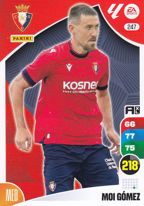 #247 Moi Gomez (CA Osasuna) Panini Adrenalyn XL La Liga 2024-25 #247 Moi Gomez (CA Osasuna) Panini Adrenalyn XL La Liga 2024-25