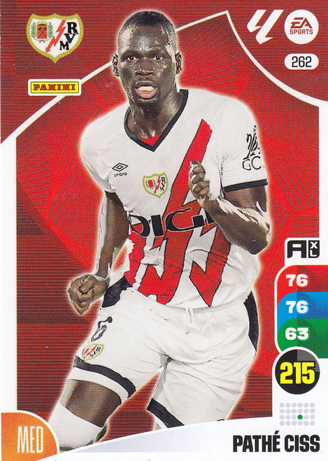 #262 Pathe Cisse (Rayo Vallecano) Panini Adrenalyn XL La Liga 2024-25 #262 Pathe Cisse (Rayo Vallecano) Panini Adrenalyn XL La Liga 2024-25