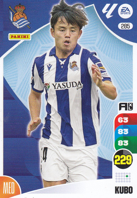 #285 Kubo (Real Sociedad) Panini Adrenalyn XL La Liga 2024-25 #285 Kubo (Real Sociedad) Panini Adrenalyn XL La Liga 2024-25