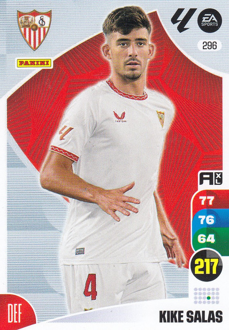 #296 Kike Salas (Sevilla FC) Panini Adrenalyn XL La Liga 2024-25