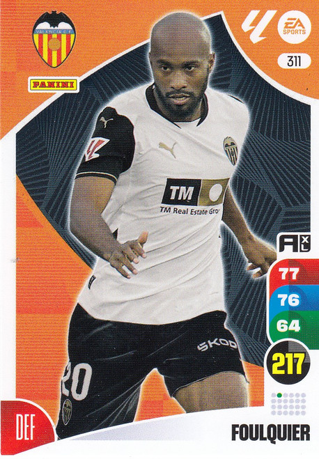 #311 Foulquier (Valencia CF) Panini Adrenalyn XL La Liga 2024-25 #311 Foulquier (Valencia CF) Panini Adrenalyn XL La Liga 2024-25