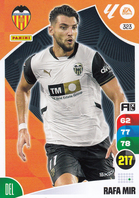 #323 Rafa Mir (Valencia CF) Panini Adrenalyn XL La Liga 2024-25 #323 Rafa Mir (Valencia CF) Panini Adrenalyn XL La Liga 2024-25