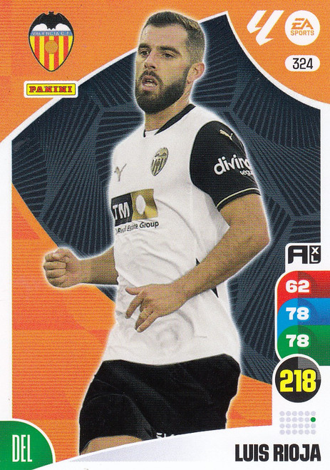 #324 Luis Rioja (Valencia CF) Panini Adrenalyn XL La Liga 2024-25 #324 Luis Rioja (Valencia CF) Panini Adrenalyn XL La Liga 2024-25