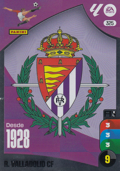 #325 Escudo (Real Valladolid CF) Panini Adrenalyn XL La Liga 2024-25 #325 Escudo (Real Valladolid CF) Panini Adrenalyn XL La Liga 2024-25
