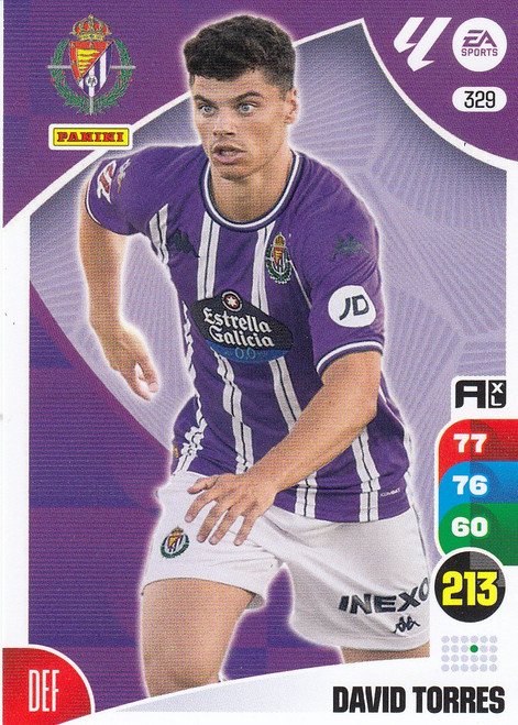 #329 David Torres (Real Valladolid CF) Panini Adrenalyn XL La Liga 2024-25 #329 David Torres (Real Valladolid CF) Panini Adrenalyn XL La Liga 2024-25
