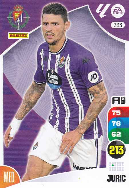 #333 Juric (Real Valladolid CF) Panini Adrenalyn XL La Liga 2024-25 #333 Juric (Real Valladolid CF) Panini Adrenalyn XL La Liga 2024-25