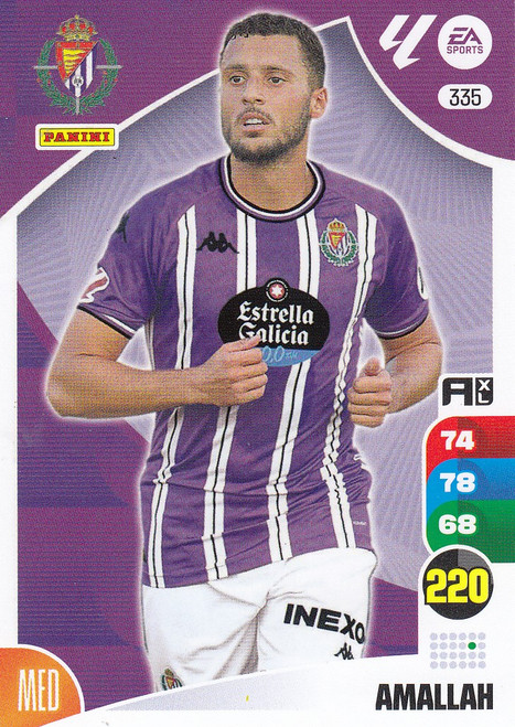 #335 Amallah (Real Valladolid CF) Panini Adrenalyn XL La Liga 2024-25