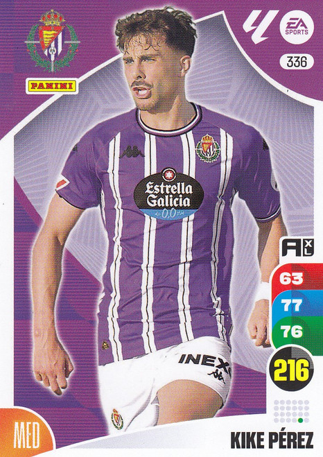 #336 Kike Perez (Real Valladolid CF) Panini Adrenalyn XL La Liga 2024-25