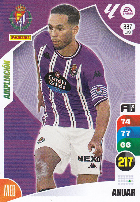 #337bis Anuar (Real Valladolid CF) Panini Adrenalyn XL La Liga 2024-25 #337bis Anuar (Real Valladolid CF) Panini Adrenalyn XL La Liga 2024-25