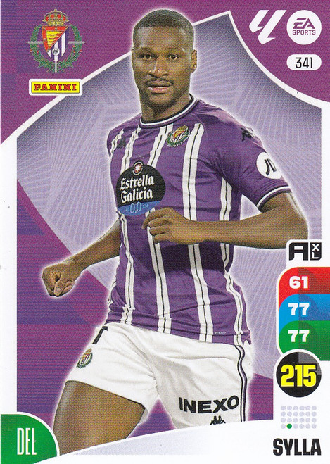 #341 Sylla (Real Valladolid CF) Panini Adrenalyn XL La Liga 2024-25 #341 Sylla (Real Valladolid CF) Panini Adrenalyn XL La Liga 2024-25