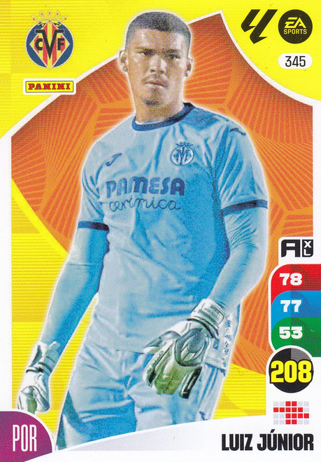 #345 Luiz Junior (Villarreal CF) Panini Adrenalyn XL La Liga 2024-25