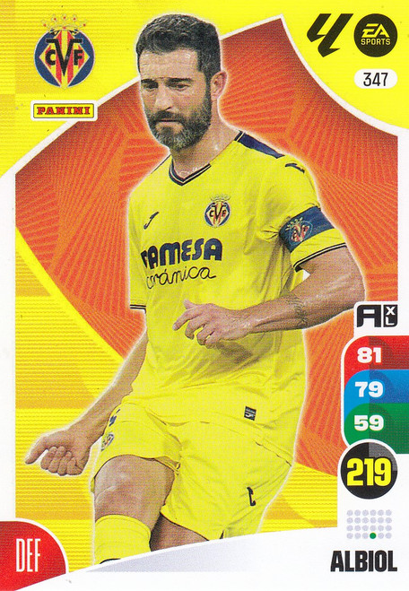 #347 Albiol (Villarreal CF) Panini Adrenalyn XL La Liga 2024-25 #347 Albiol (Villarreal CF) Panini Adrenalyn XL La Liga 2024-25