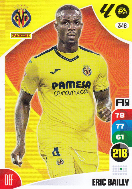 #348 Eric Bailly (Villarreal CF) Panini Adrenalyn XL La Liga 2024-25 #348 Eric Bailly (Villarreal CF) Panini Adrenalyn XL La Liga 2024-25