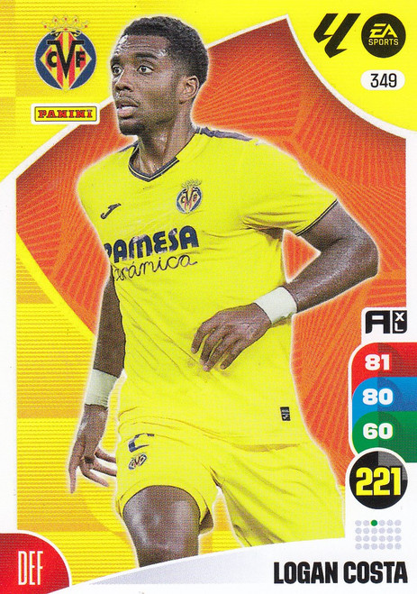 #349 Logan Costa (Villarreal CF) Panini Adrenalyn XL La Liga 2024-25