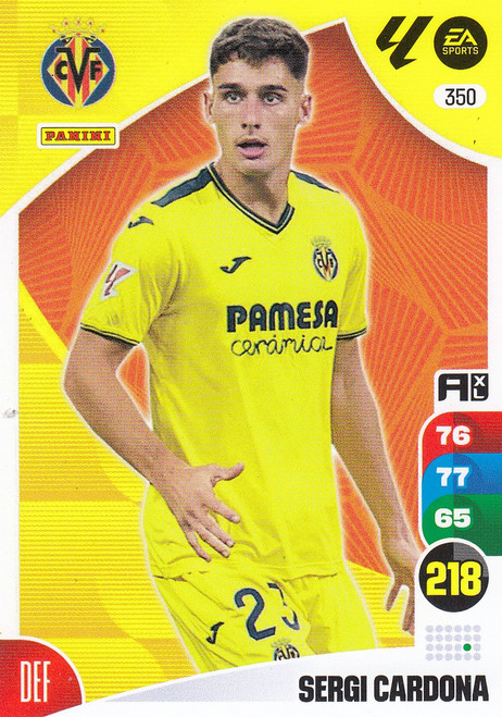 #350 Sergi Cardona (Villarreal CF) Panini Adrenalyn XL La Liga 2024-25 #350 Sergi Cardona (Villarreal CF) Panini Adrenalyn XL La Liga 2024-25
