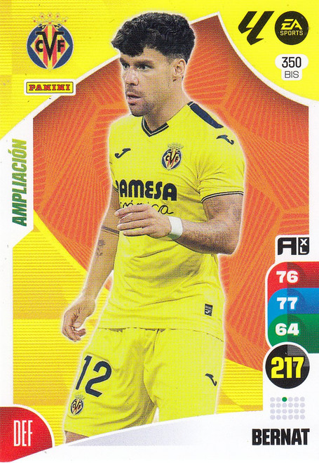 #350bis Bernat (Villarreal CF) Panini Adrenalyn XL La Liga 2024-25