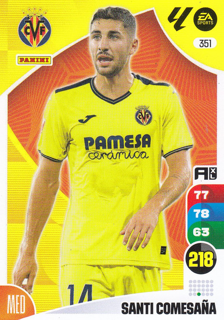 #351 Santi Comesana (Villarreal CF) Panini Adrenalyn XL La Liga 2024-25