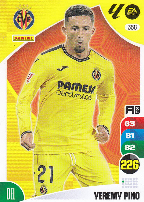 #356 Yeremy Pino (Villarreal CF) Panini Adrenalyn XL La Liga 2024-25