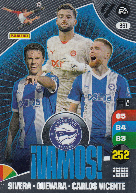 #361 Deportivo Alaves Panini Adrenalyn XL La Liga 2024-25 VAMOS #361 Deportivo Alaves Panini Adrenalyn XL La Liga 2024-25 VAMOS