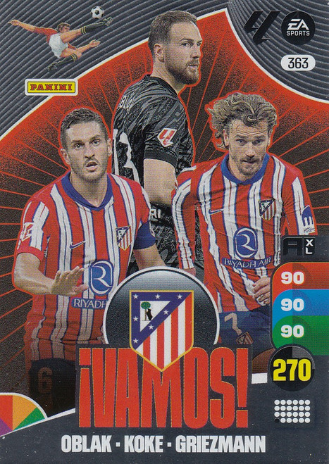 #363 Atletico de Madrid Panini Adrenalyn XL La Liga 2024-25 VAMOS #363 Atletico de Madrid Panini Adrenalyn XL La Liga 2024-25 VAMOS