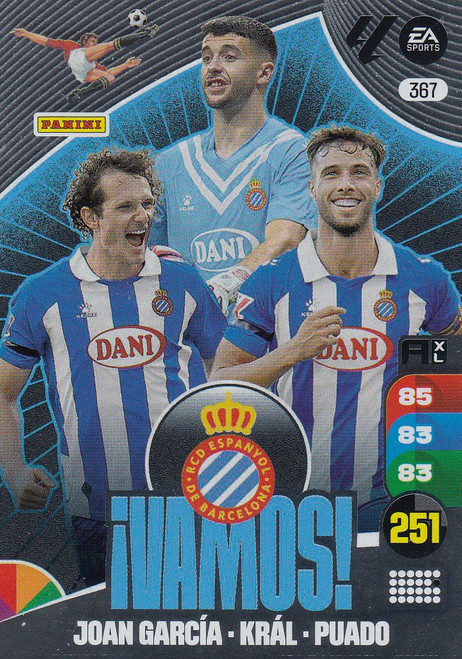 #367 RCD Espanyol Panini Adrenalyn XL La Liga 2024-25 VAMOS #367 RCD Espanyol Panini Adrenalyn XL La Liga 2024-25 VAMOS