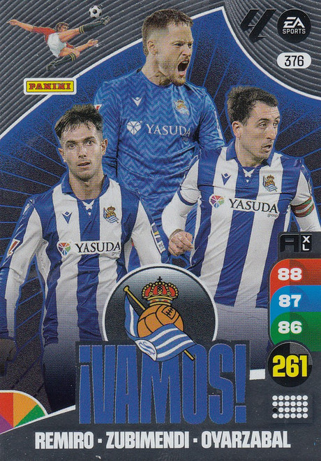 #376 Real Sociedad Panini Adrenalyn XL La Liga 2024-25 VAMOS